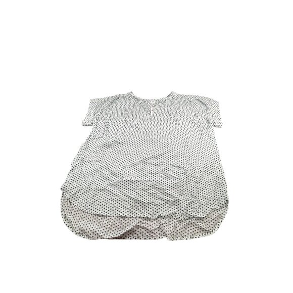 Gap Womens XL Tall Tunic Top Blue & White Printed Modal Kaftan Style - Picture 7 of 10